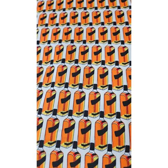 WearFirst Men's Alcohol Bottle Graphic Short Sleeve Button Down Shirt - Size L - Picture 3 of 9